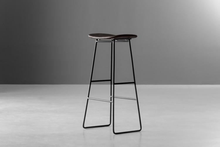 Darius Tall Bar Stool - Walnut Bar Stools - 2