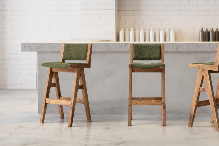 Sandor Tall Bar Chair - Olive Bar & Counter Chairs - 1