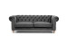 Lannfield 3-Seater Couch - Velvet Charcoal Fabric Couches - 2