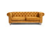 Lannfield 3-Seater Couch - Textured Velvet Mustard Fabric Couches - 2