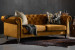Lannfield 3-Seater Couch - Textured Velvet Mustard Fabric Couches - 4