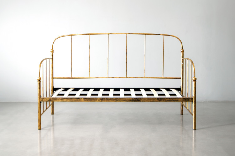 Helena Daybed - Brushed Gold Sleeper Couches and Daybeds - 1