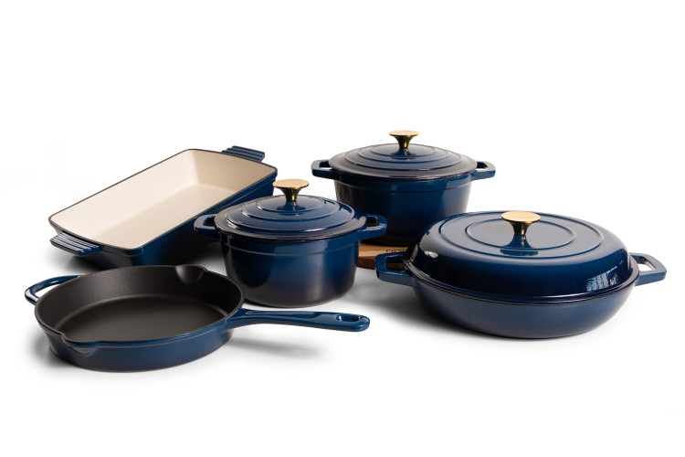 Nouvelle Cast Iron 8-Piece Cookware Set - Midnight Nouvelle Cast Iron Sets - 1