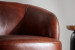 Tayson Leather Swivel Armchair - Mocha Armchairs - 6