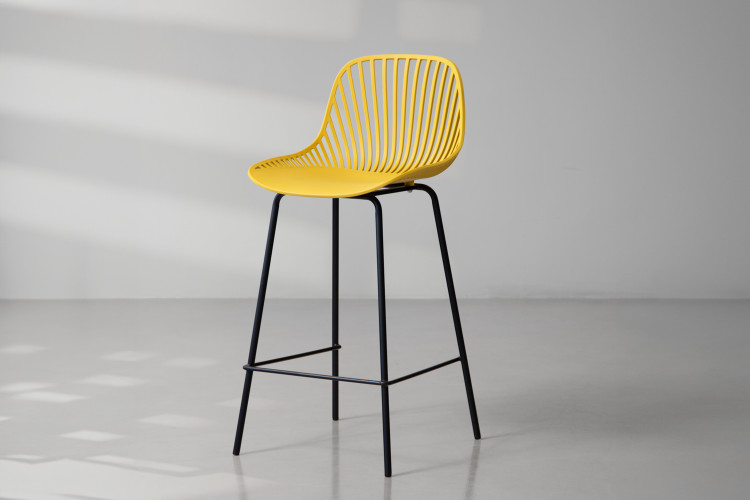 Yara Counter Bar Chair - Deep Mustard Yara Bar Chair Collection - 1