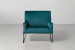 Caleb Velvet Armchair - Teal Armchairs - 3