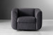 Winslow Leather Swivel Armchair - Charcoal Armchairs - 4
