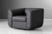 Winslow Leather Swivel Armchair - Charcoal Armchairs - 2