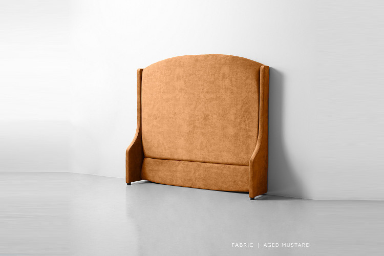 Audrey Headboard - Double - Aged Mustard Double Headboards - 1