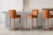 Holden Tall Leather Bar Chair - Aged Tan Bar & Counter Chairs - 2