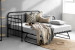 Eralena Metal Daybed  Complete - Matt Black Living Room Furniture - 4