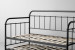 Eralena Metal Daybed  Complete - Matt Black Living Room Furniture - 7