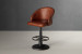 Bronson Leather Counter Bar Stool - Vintage Brown Bar & Counter Chairs - 3