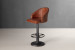 Bronson Leather Tall Bar Stool - Vintage Brown Bar & Counter Chairs - 5