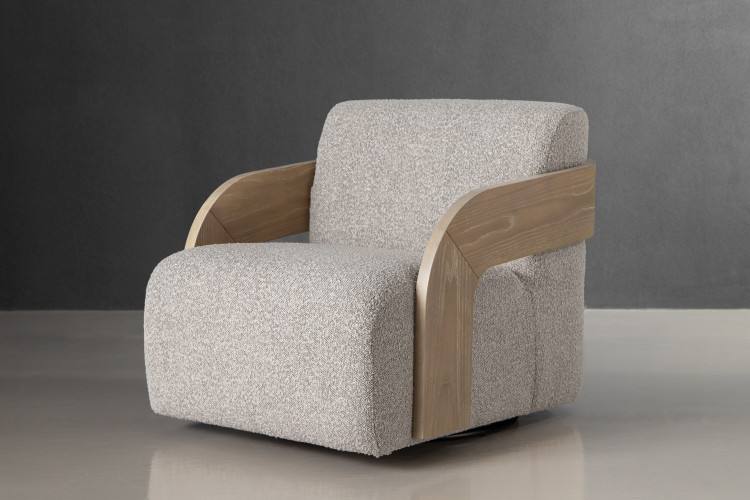 Dyson Swivel Armchair - Silver Grey Armchairs - 2