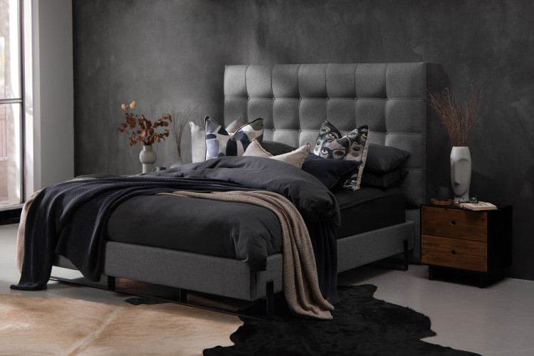 Ariella Cazana Bed - King XL - Ash King Extra Length Beds - 1