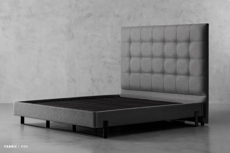 Ariella Cazana Bed - King XL - Ash King Extra Length Beds - 1