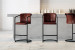 Arizona Leather Tall Bar Chair - Mocha Arizona Bar Chair Collection - 2