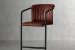 Arizona Leather Tall Bar Chair - Mocha Arizona Bar Chair Collection - 8