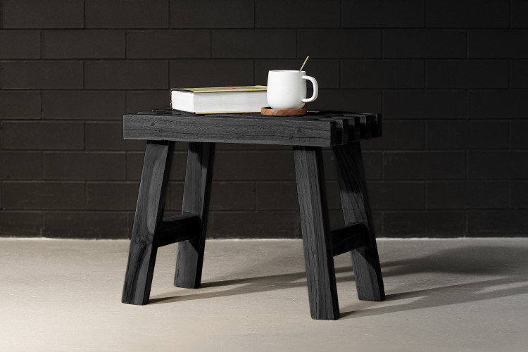 Nepal Side Table - Black Side Tables - 5