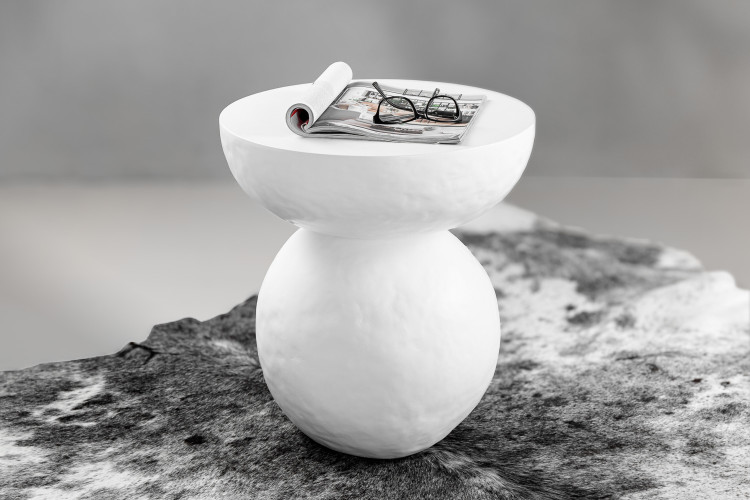 Eliano Side Table - Matt White Side Tables - 1