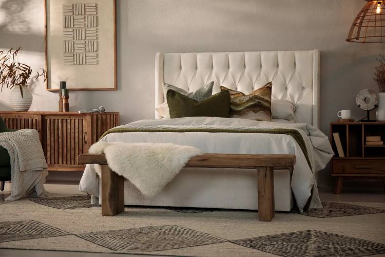 Genevieve Headboard - Double - Ivory Double Headboards - 1