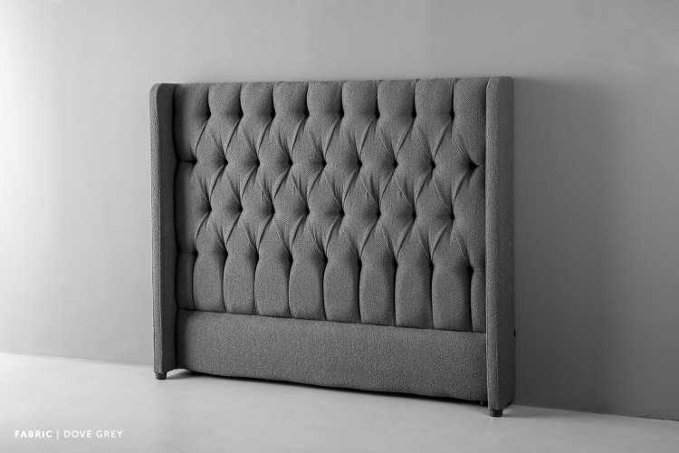 Genevieve Headboard - Queen - Dove Grey Queen Headboards - 1