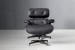 Snowden Lounge Chair - Obsidian Leather Loungers - 3