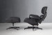 Snowden Lounge Chair - Obsidian Leather Loungers - 2