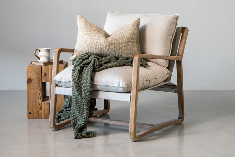 Clyde Armchair - Stone Armchairs - 1