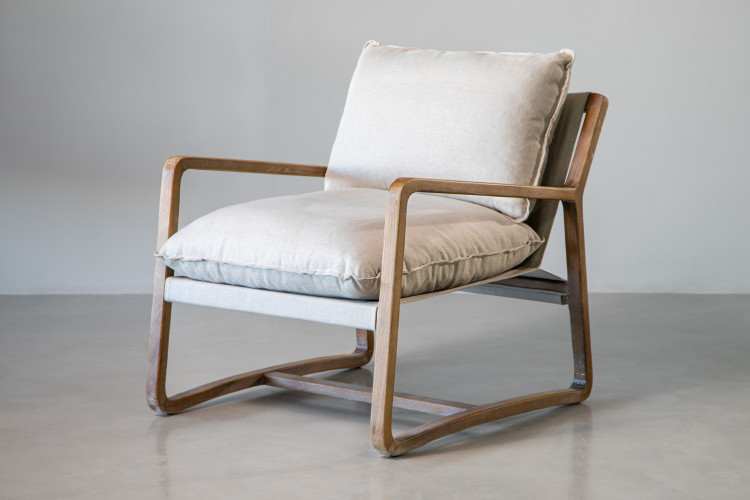 Clyde Armchair - Stone Armchairs - 1