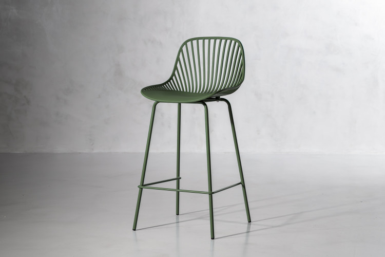 Yara Counter Bar Chair - Forest Green Yara Bar Chair Collection - 1