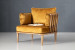 Vesta Velvet Armchair - Mustard Armchairs - 1