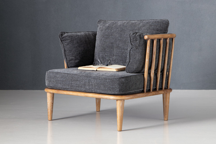 Vesta Armchair - Ebony Armchairs - 1