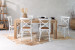 Montreal La Rochelle 6-Seater Dining Set 1.8m - Rustic White All Dining Sets - 1