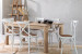 Montreal La Rochelle 6-Seater Dining Set 1.8m - Rustic White All Dining Sets - 2