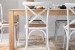 Montreal La Rochelle 6-Seater Dining Set 1.8m - Rustic White All Dining Sets - 3