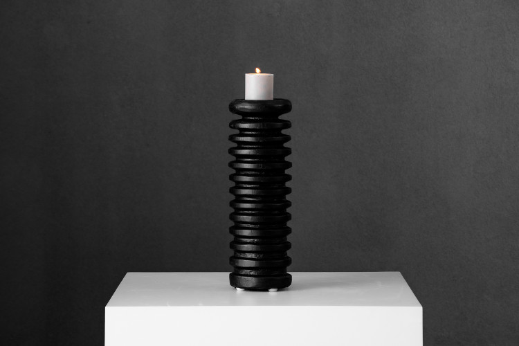 Martina Candle Holder - Black Candle Holders - 1