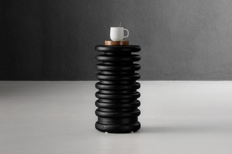 Martina Side Table - Large - Black Side Tables - 1