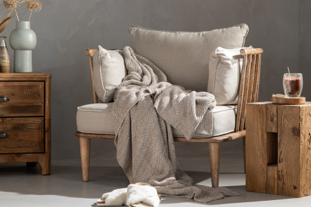 Vesta Armchair - Taupe Armchairs - 2