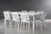Venice Ceylon 8-Seater Patio Dining Set - White Patio Dining Sets - 7