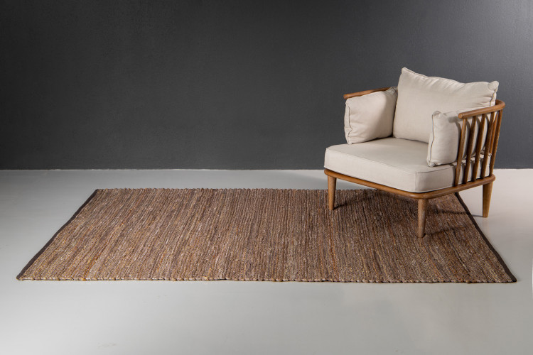 Java Jute Rug - Natural & Dark Grey Rugs - 1