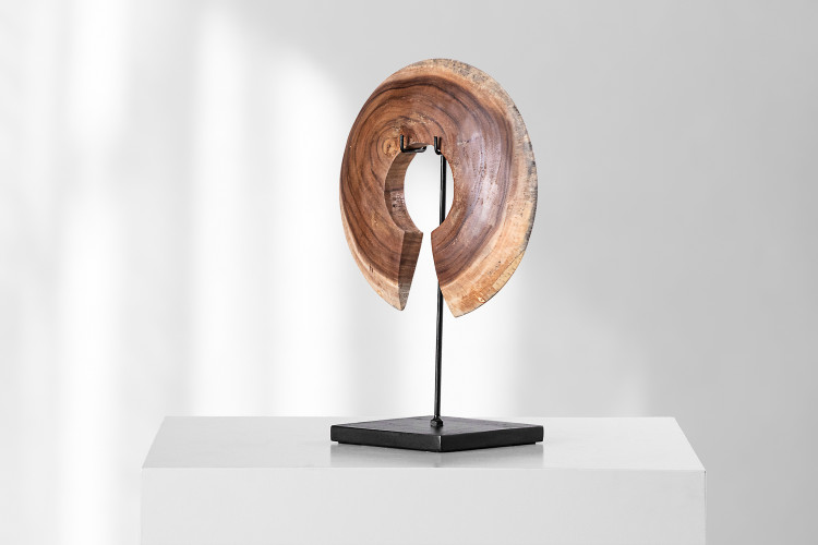 Zazu Wooden Sculpture - Large Sculptural Art - 1