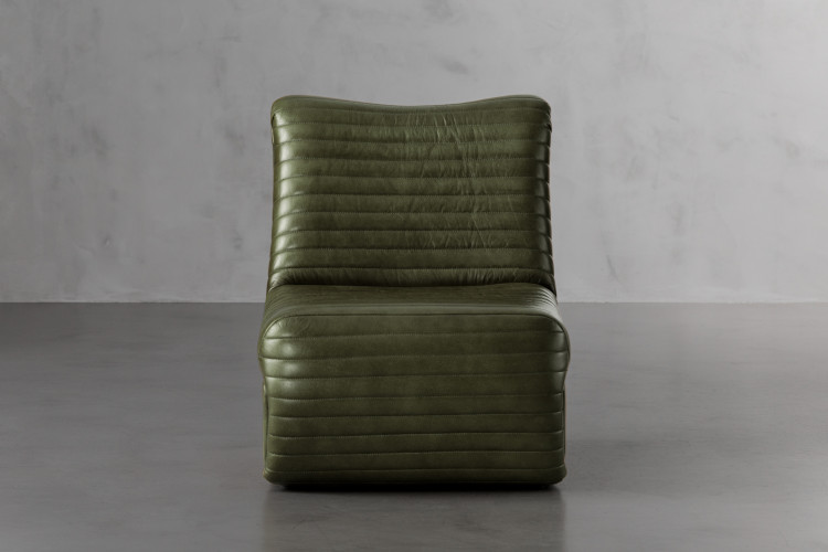 McClane Leather Chair - Vintage Green Occasional Chairs - 1