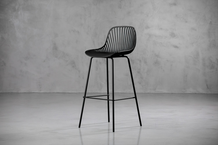 Yara Tall Bar Chair - Black Yara Bar Chair Collection - 1