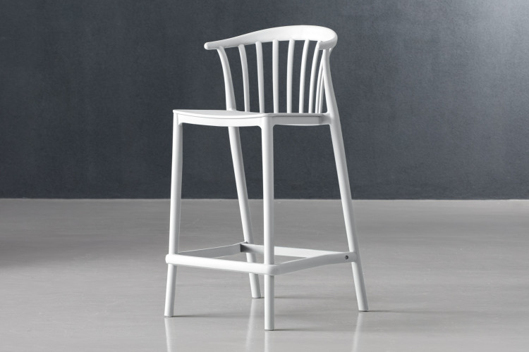 Kenzy Counter Bar Stool - White Bar & Counter Chairs - 1