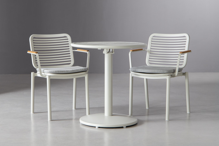 Genoa Ceylon 2-Seater Patio Set - Stone Patio Dining Sets - 1