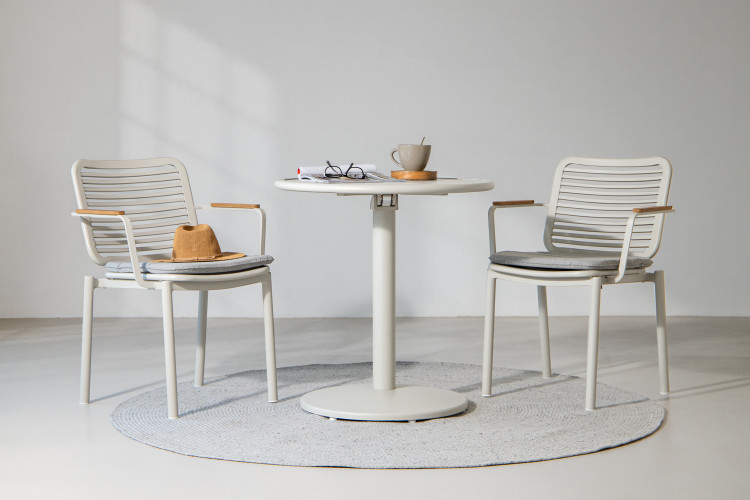 Genoa Ceylon 2-Seater Patio Set - Stone Patio Dining Sets - 1