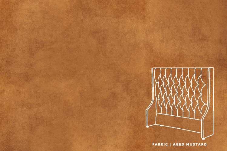 Madison - Queen Headboard - Aged Mustard Queen Headboards - 1