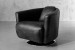 Bandit Leather Armchair - Distressed Black Armchairs - 2